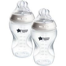 Biberons - Tommee Tippee - Natural Start- 340 Ml - Anti-colique - Tétine Imitant La Forme Du Sein - Lot De 2