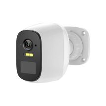 Caméra Wi‐fi Extérieure 3mp Batterie 5200 Mah Blanche 8.7x5.3x8.4 Cm Konyks