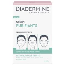 Strips Purifiants Anti Points Noirs Front Nez Menton Diadermine