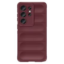 Coque Pour Galaxy S26 Ultra Souple Antichoc Compatible Recharge Sans Fil Qi Bordeaux Amorus