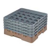 Casier À Verres 25 Compartiments Beige - Hauteur De 143 À 349 Mm - Camrack Cambro