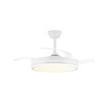 Ventilateur Plafonnier Cristalrecord Evo Blanc 6 Vitesses, Télécommande