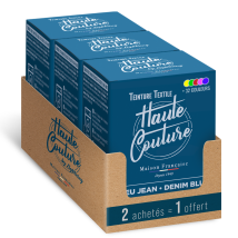 Teinture Textile Bleu Jean - 350g - Pour Vêtements Et Tissus Haute Couture By Lightning (350g (lot De 3), Bleu Jean)