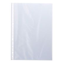 Pack 100 Pochettes Perforées Polypro Grainé 8/100e Antistatique A4 Q-connect