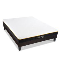 Ensemble Matelas À Mémoire De Forme Ferme + Sommier En Bois