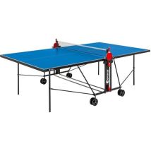 - Table Tennis De Table - Table Ping Pong Compacte - Usage Extérieur - Bleu Et Noir
