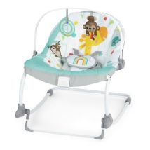 Transat Bébé Évolutif Arc-en Ciel, Bleu, Vibrations Apaisantes, 2 Positions D'inclinaison, 0m + Jusqu'a 18 Kg