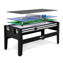 Table Multi Jeux Gladiateur Noir 183 X 81 X 81