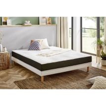 Ensemble Matelas Mémoire De Forme Ép. 22 Cm Et Sommier 160x200 Cm