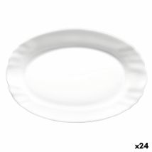 Plat À Gratin Bormioli Rocco Ebro Oblongue Blanc Verre (22 Cm) (24 Unités)
