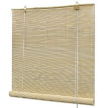 Store À Rouleau Store Enrouleur Rideau Pare-vue Bambou Naturel 100x160 Cm