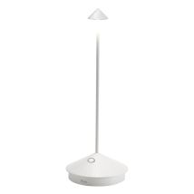 Lampe De Table Led Sans Fil Rechargeable Et Dimmable Pina Pro Blanc Zafferano