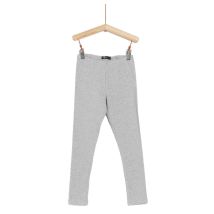 Legging Fille Gris Chiné 7-8 Ans Tex