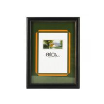 Cadre Photo - Noir - Bois Vernis - Pour Photo 10x15 Cm - Vitre En Verre