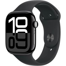 Apple - Apple Watch Series 10 Oled 46 Mm Boîtier Noir / Bracelet Sport Noir (mwwr3qf/a) Apple