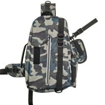 Sac De Pêche Multifonctionnel - Rangement Organisé Pour Votre Équipement De Pêche Grey Camouflage