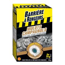 Anti Rats Et Souris Mulots - Campagnols - Appât Sur Avoine Décortiquée 150 G Barriere A Rongeurs