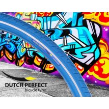 Pneu Anti-crevaison Dutch Perfect 28 X 1,40 - 40-622 Avec Réflecteur Bleu