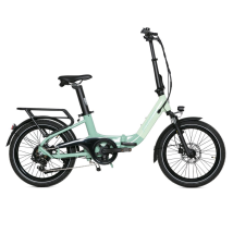 Vélo De Ville Électrique Élégant Jobobike Ace Pro, Capteur De Couple 250 W, 20" Léger Pour Fille, Vert