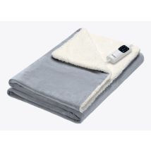 Daga 26000 Couverture Et Coussin Chauffant Couverture Chauffante 150 W Bleu, Blanc Velours
