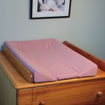 Looping Matelas À Langer Pvc & Housse Coton 78x50cm Rose Thé