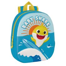 Cartable Baby Shark 3d 27 X 33 X 10 Cm Bleu