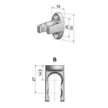 Clip De Manivelle Bloc Baie Blanc Ral 9016 Cherubini 759116