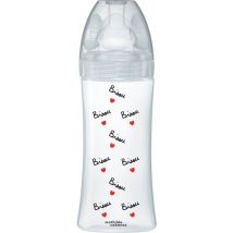 Biberon Anti-colique - 330 Ml - Tétine Plate X Mathilde Cabanas - 0-6 Mois - Débit 3 - Transparent