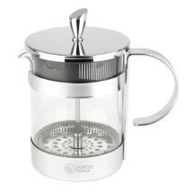 Cafetière Luxe Leopold Vienna Pour Café Et Thé Argent 600ml