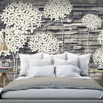 Planete Discount Pd13825-150-105 Papier-peint Papier Peint Non Tissé Crème, Gris
