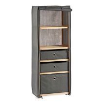 Étagère Kipit Mh10228h-2 Marron Gris Bois 28 X 113 X 42 Cm