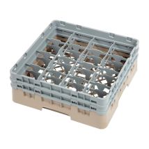 Casier À Verres 16 Compartiments Beige - Hauteur De 143 À 349 Mm - Camrack Cambro