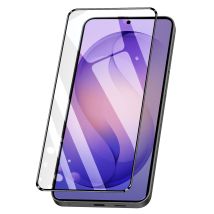 Verre Trempé Pour Galaxy S26 Ultra Antichoc Et Anti-rayures Bords Biseautés 2.5d Noir Transparent Amorus