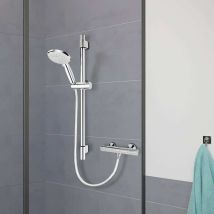 Ensemble De Barre De Douche Ardea Chrome Cornat