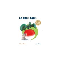 Le Gros Radis Les Lectures Naturelles Aquarelle Rouge Et Blanc 20,2x16,5cm Les Arènes