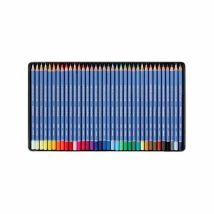 Set 36 Crayons De Couleur Aquarellables - Boîte Métal - Marino