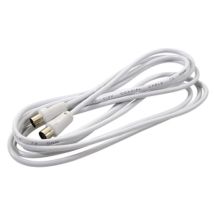Gefom - Rallonge Tv 2m Avec 2 Fiches Antennes Mâles Gefom - L'unité