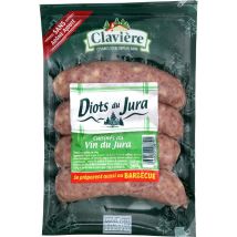 Saucisses Diots Au Vin Du Jura Claviere