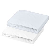 Lot Alèse Imperméable Et Drap-housse Bébé En Coton