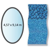 Liner Boulder Forme Ovale 4,57x9,14m Pour Piscine Hors Sol Swimline Li1530sbo