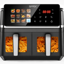Friteuse Sans Huile Double Bac Bw-ip8018d 9 L Noir Lvtetia