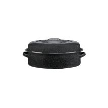 Plat À Rôtir Ovale Warmcook 46 X 31 X 19 Cm Céramique Noir