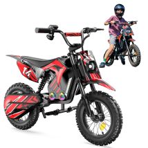 Iscooter A14 Moto Électrique Pour Enfants 14'' Moteur 500w Batterie 36v/5.2ah Vitesse Max 27km/h