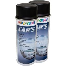 2 Bombes Peinture Rallye Noir Mat - 400 Ml - Dupli-color