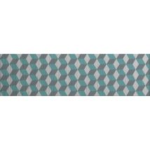 Crédence Adhésive En Alu Cube - L. 90 X L. 20 Cm - Gris