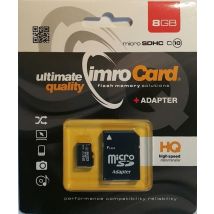 Imro 10/8g Adp Mémoire Flash 8 Go Microsdhc Classe 10