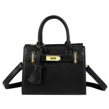 Sac À Main Pour Femme Camélia Avec Bandoulière Amovible Noir Gallantry