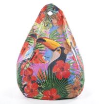 Cotton Wood Poire Imprimé Toucan - D80 X 100 Cm