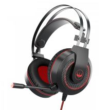 Casque Gamer Ovleng Gt65 Rouge Avec Micro Et Retro Éclairage Led Pour Pc & Consoles
