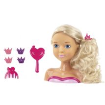 Tête À Coiffer Et A Maquiller Blonde Ma Belle Princesse 21 Cm - Bayer Design - Poupée Et Accessoires